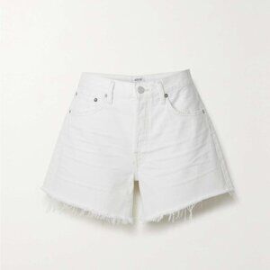 Agolde Parker Long White Short Size 26 NWOT